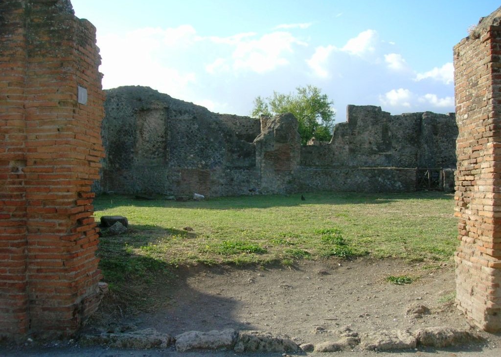 Comitium von Pompei. Blick auf die Anlage